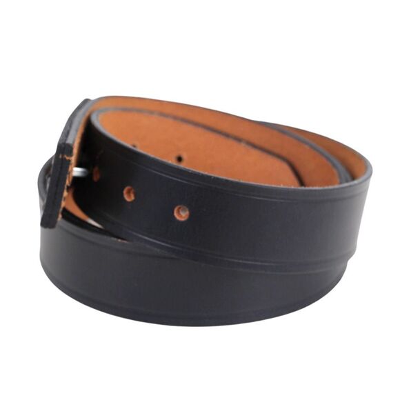 Red Kap BLACK GENUINE LEATHER 1 1/2"Wd CASUAL DRESS MEN'S BELT Sz XL/46-50 (F80 - Picture 2 of 10